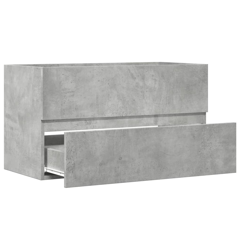 vidaXL Dulap suspendat de baie, gri beton 80x38,5x45 cm lemn prelucrat vidaXL Dulap suspendat de baie, gri beton 80x38,5x45 cm lemn prelucrat