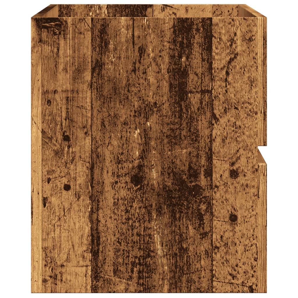 vidaXL Dulap suspendat de baie lemn vechi 80x38,5x45 cm lemn prelucrat vidaXL Dulap suspendat de baie lemn vechi 80x38,5x45 cm lemn prelucrat