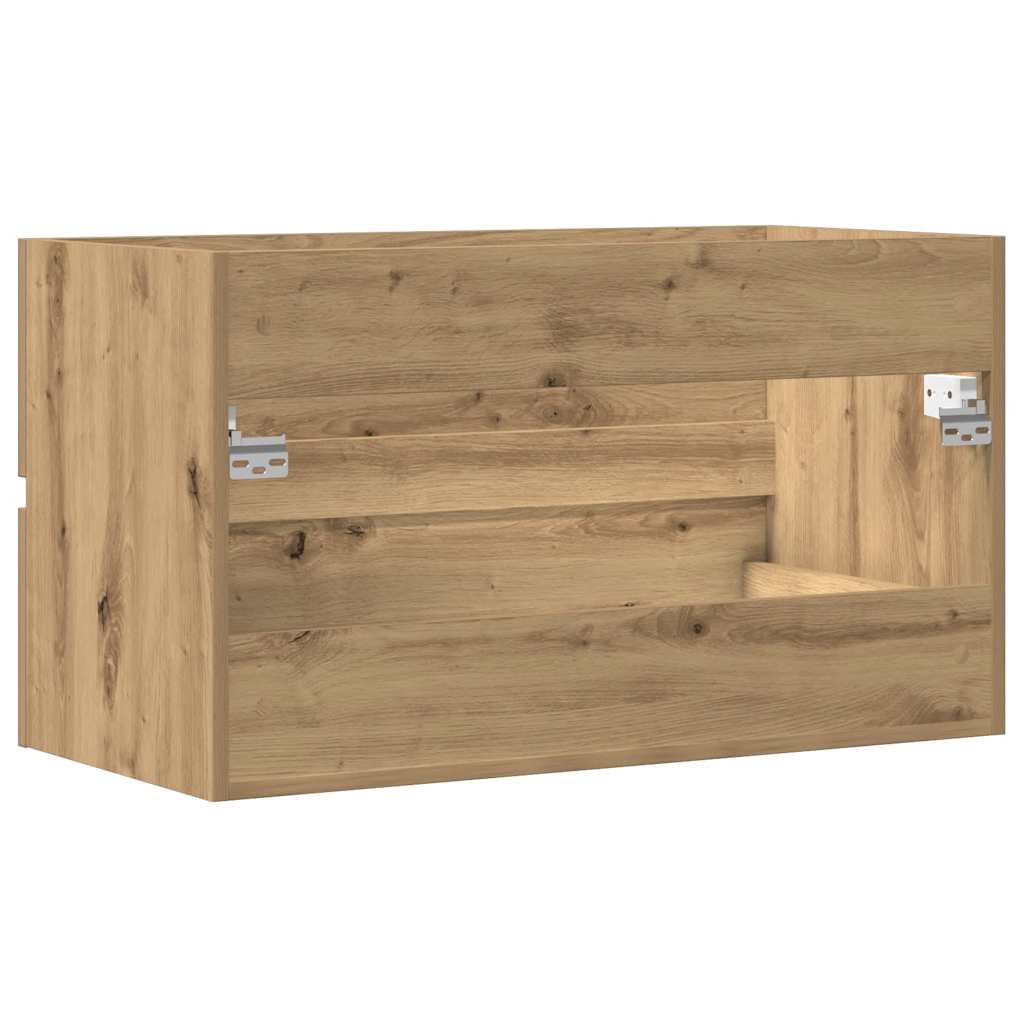 vidaXL Dulap pentru baie stejar artizanal 80x38,5x45 cm lemn prelucrat vidaXL Dulap pentru baie stejar artizanal 80x38,5x45 cm lemn prelucrat