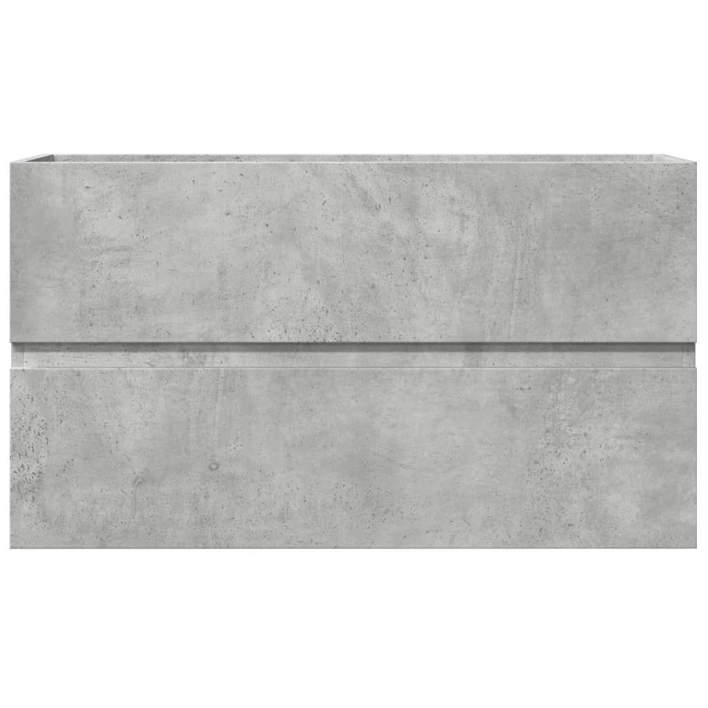 vidaXL Dulap de chiuvetă, gri beton, 90x38,5x45 cm, lemn prelucrat