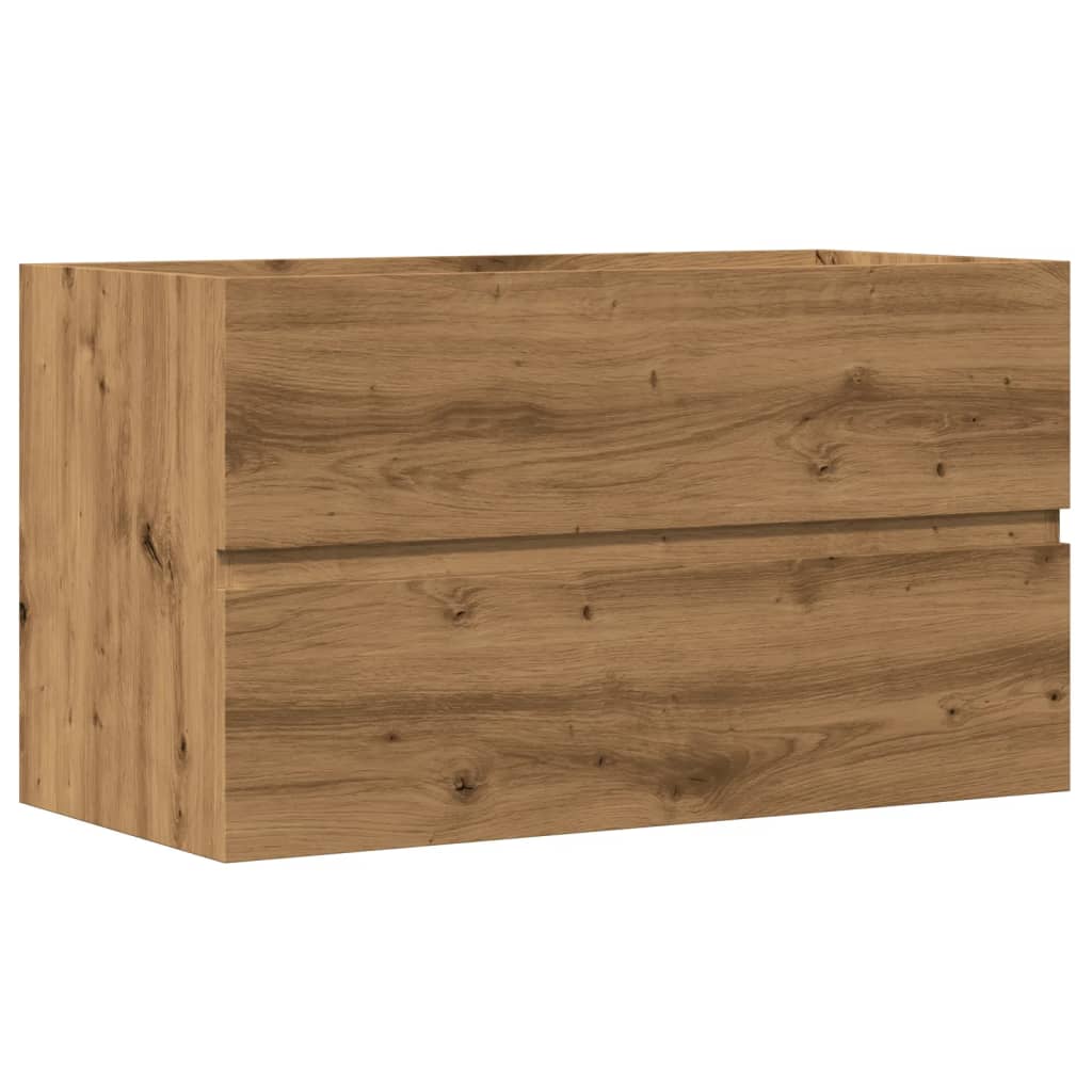 vidaXL Dulap de chiuvetă stejar artizanal 90x38,5x45 cm lemn prelucrat vidaXL Dulap de chiuvetă stejar artizanal 90x38,5x45 cm lemn prelucrat