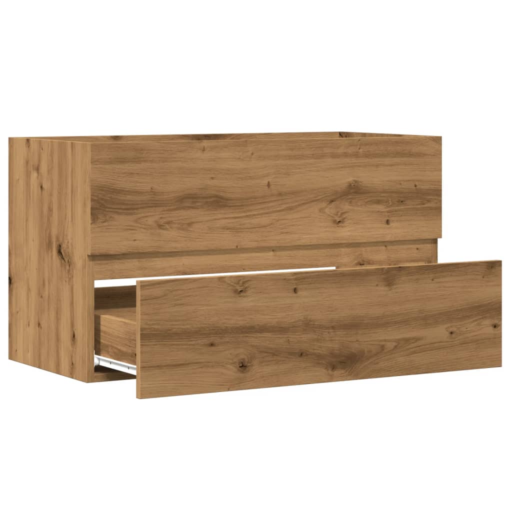 vidaXL Dulap de chiuvetă stejar artizanal 90x38,5x45 cm lemn prelucrat vidaXL Dulap de chiuvetă stejar artizanal 90x38,5x45 cm lemn prelucrat