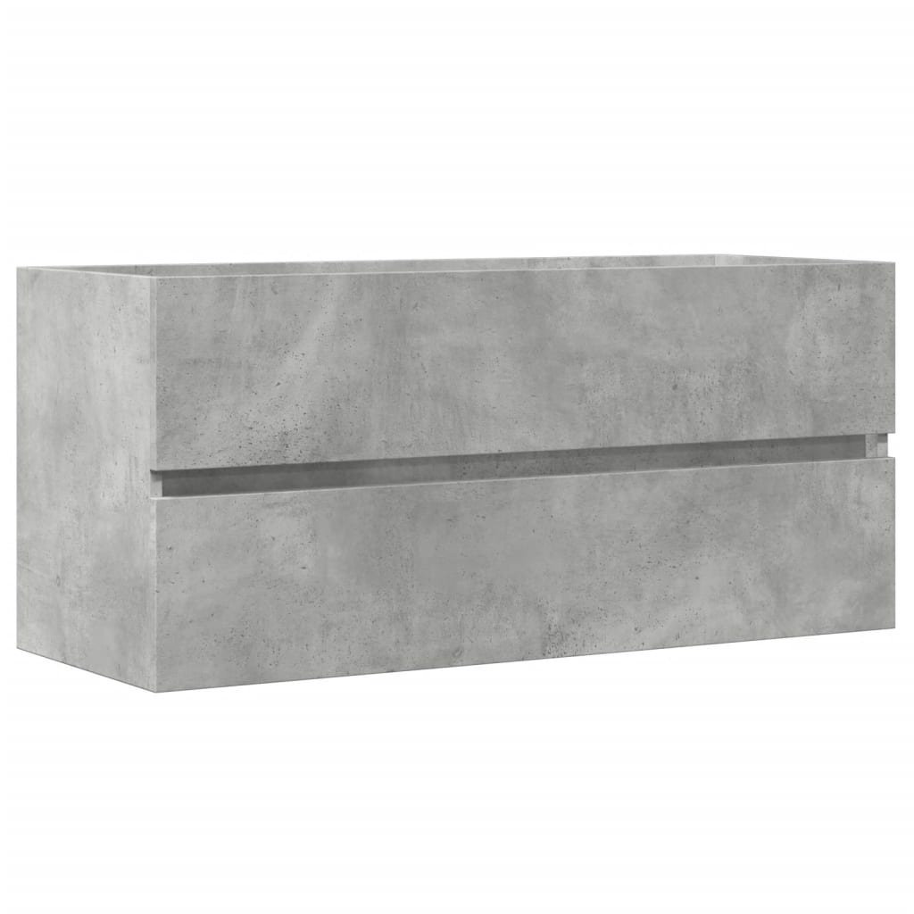 vidaXL Dulap de chiuvetă, gri beton, 100x38,5x45 cm, PAL vidaXL Dulap de chiuvetă, gri beton, 100x38,5x45 cm, PAL