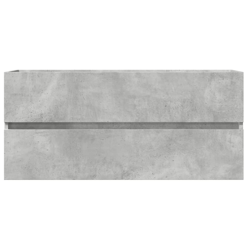 vidaXL Dulap de chiuvetă, gri beton, 100x38,5x45 cm, PAL vidaXL Dulap de chiuvetă, gri beton, 100x38,5x45 cm, PAL