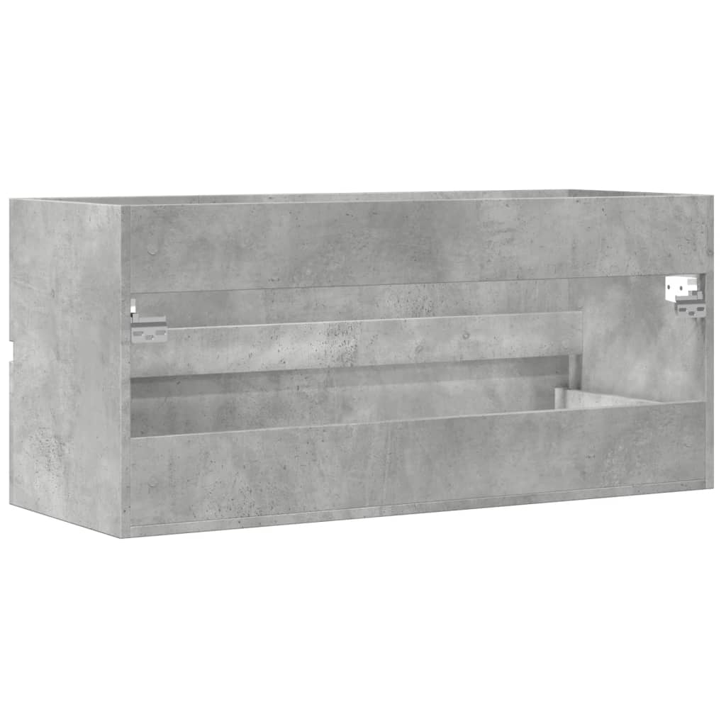 vidaXL Dulap de chiuvetă, gri beton, 100x38,5x45 cm, PAL vidaXL Dulap de chiuvetă, gri beton, 100x38,5x45 cm, PAL