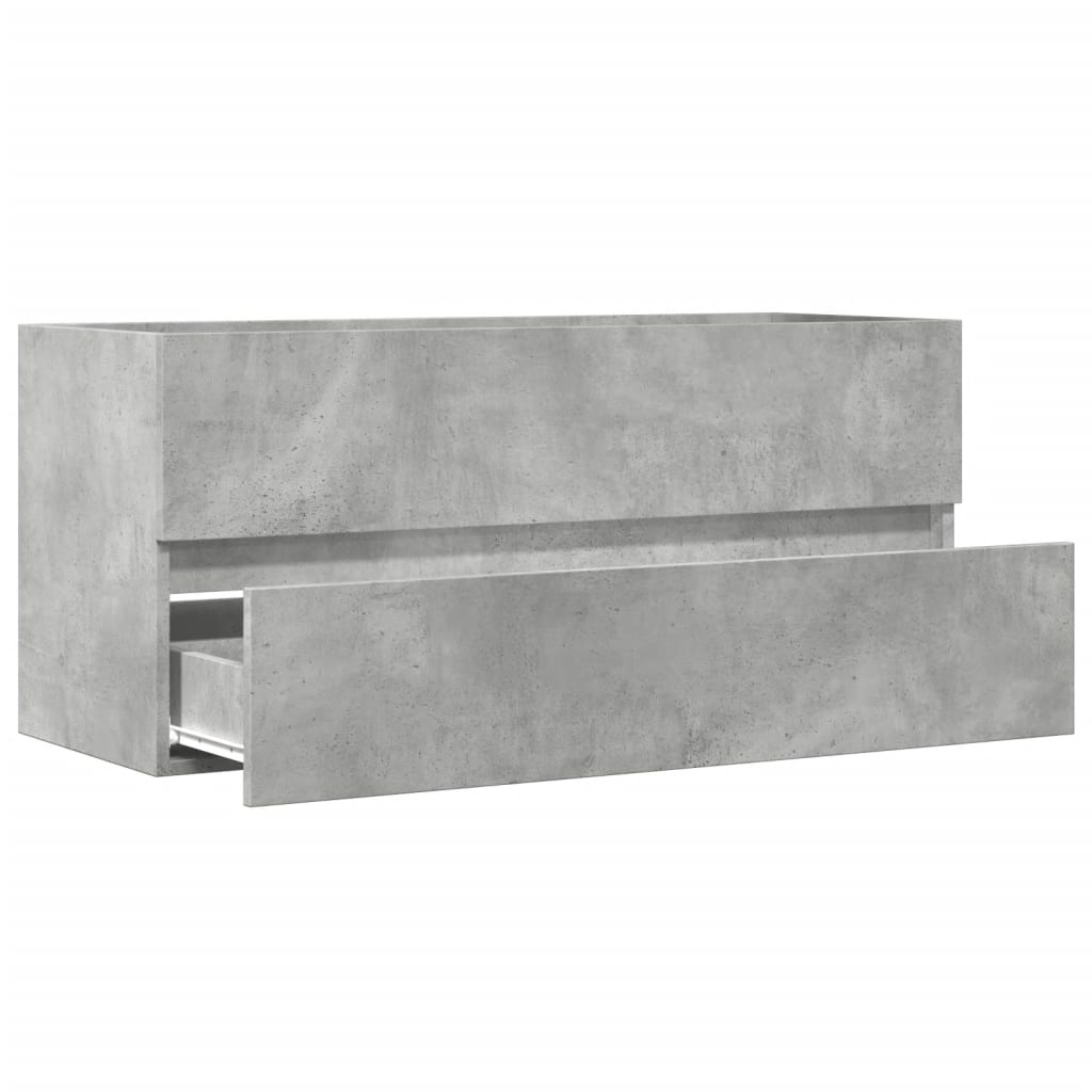vidaXL Dulap de chiuvetă, gri beton, 100x38,5x45 cm, PAL vidaXL Dulap de chiuvetă, gri beton, 100x38,5x45 cm, PAL