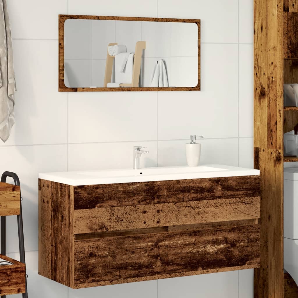 vidaXL Dulap chiuvetă, lemn vechi, 100x38,5x45 cm, lemn prelucrat vidaXL Dulap chiuvetă, lemn vechi, 100x38,5x45 cm, lemn prelucrat