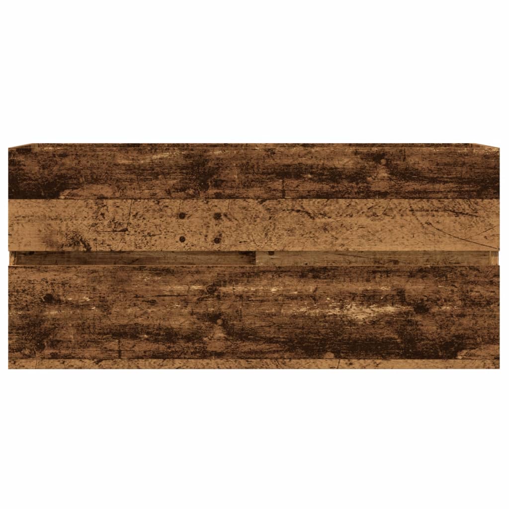 vidaXL Dulap chiuvetă, lemn vechi, 100x38,5x45 cm, lemn prelucrat vidaXL Dulap chiuvetă, lemn vechi, 100x38,5x45 cm, lemn prelucrat