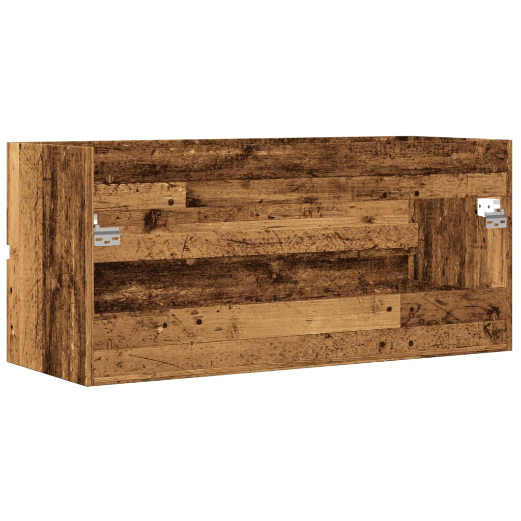 vidaXL Dulap chiuvetă, lemn vechi, 100x38,5x45 cm, lemn prelucrat vidaXL Dulap chiuvetă, lemn vechi, 100x38,5x45 cm, lemn prelucrat