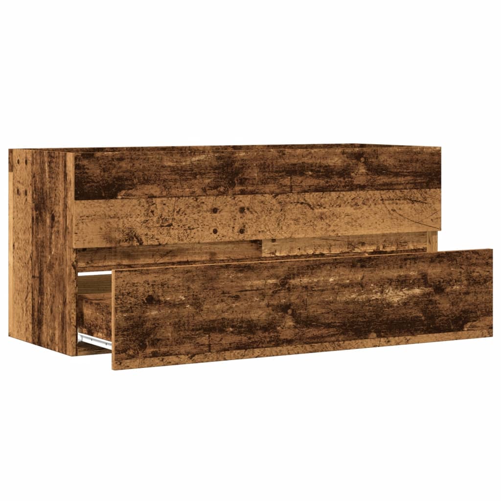 vidaXL Dulap chiuvetă, lemn vechi, 100x38,5x45 cm, lemn prelucrat vidaXL Dulap chiuvetă, lemn vechi, 100x38,5x45 cm, lemn prelucrat