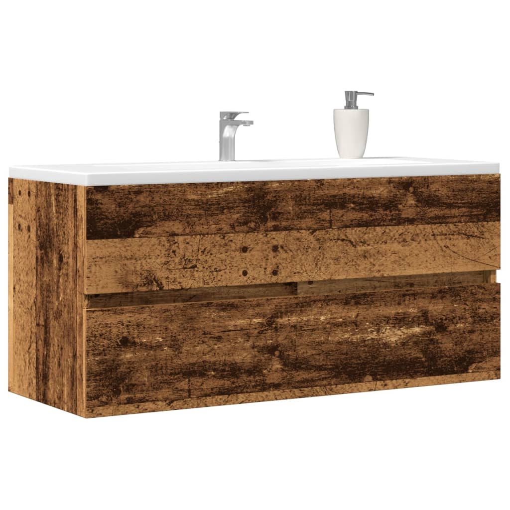 vidaXL Dulap chiuvetă, lemn vechi, 100x38,5x45 cm, lemn prelucrat vidaXL Dulap chiuvetă, lemn vechi, 100x38,5x45 cm, lemn prelucrat