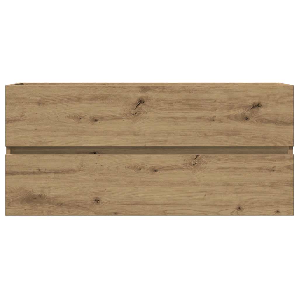 vidaXL Dulap chiuvetă, stejar artizanal, 100x38,5x45 cm lemn prelucrat