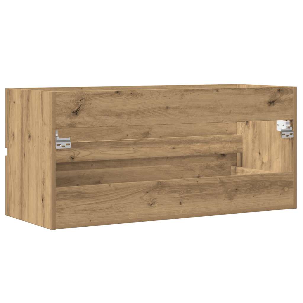 vidaXL Dulap chiuvetă, stejar artizanal, 100x38,5x45 cm lemn prelucrat
