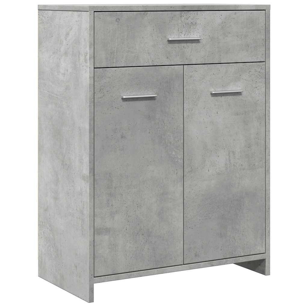 vidaXL Dulap de baie, gri beton, 60 x 33 x 80 cm, PAL