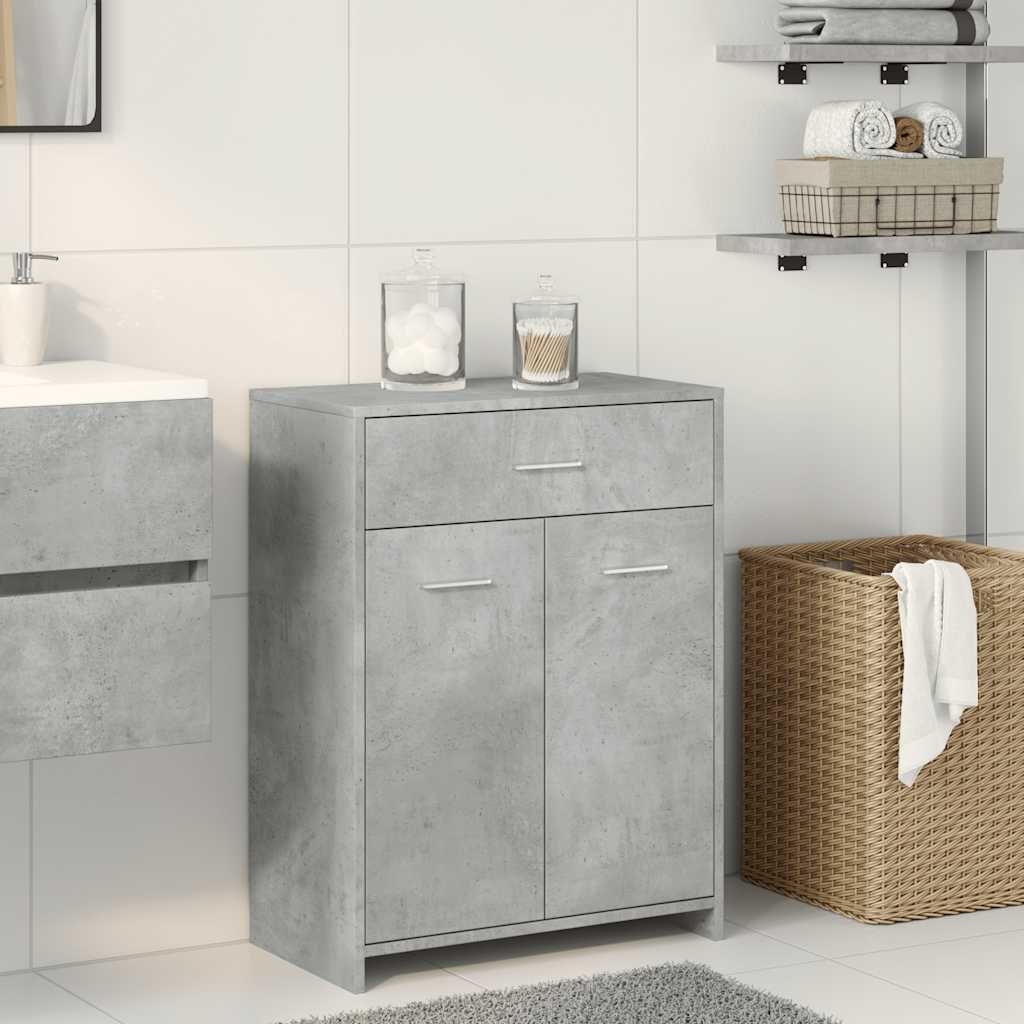 vidaXL Dulap de baie, gri beton, 60 x 33 x 80 cm, PAL