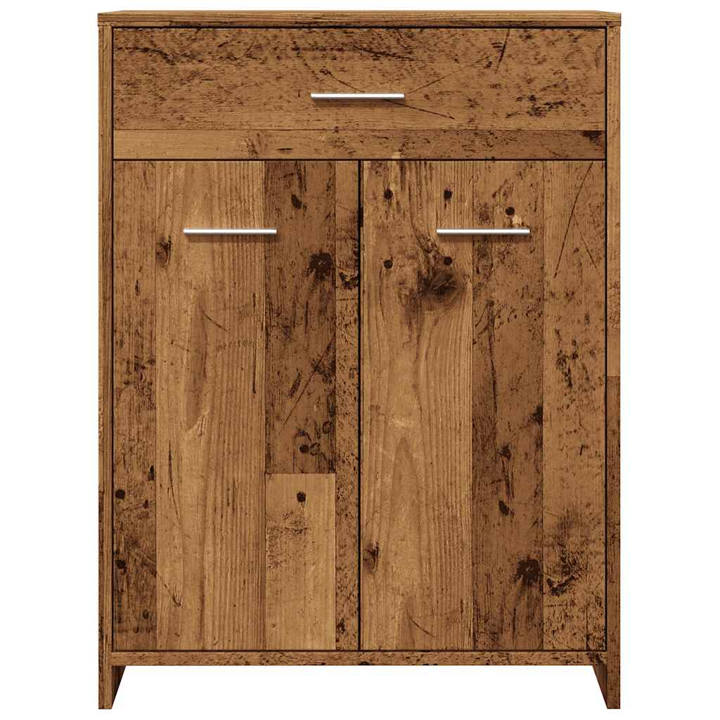 vidaXL Dulap de baie, lemn vechi, 60x33x80 cm, lemn prelucrat