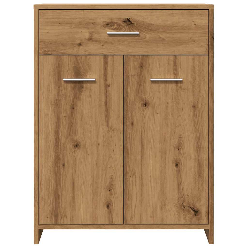 vidaXL Dulap pentru baie stejar artizanal, 60x33x80 cm, lemn prelucrat vidaXL Dulap pentru baie stejar artizanal, 60x33x80 cm, lemn prelucrat