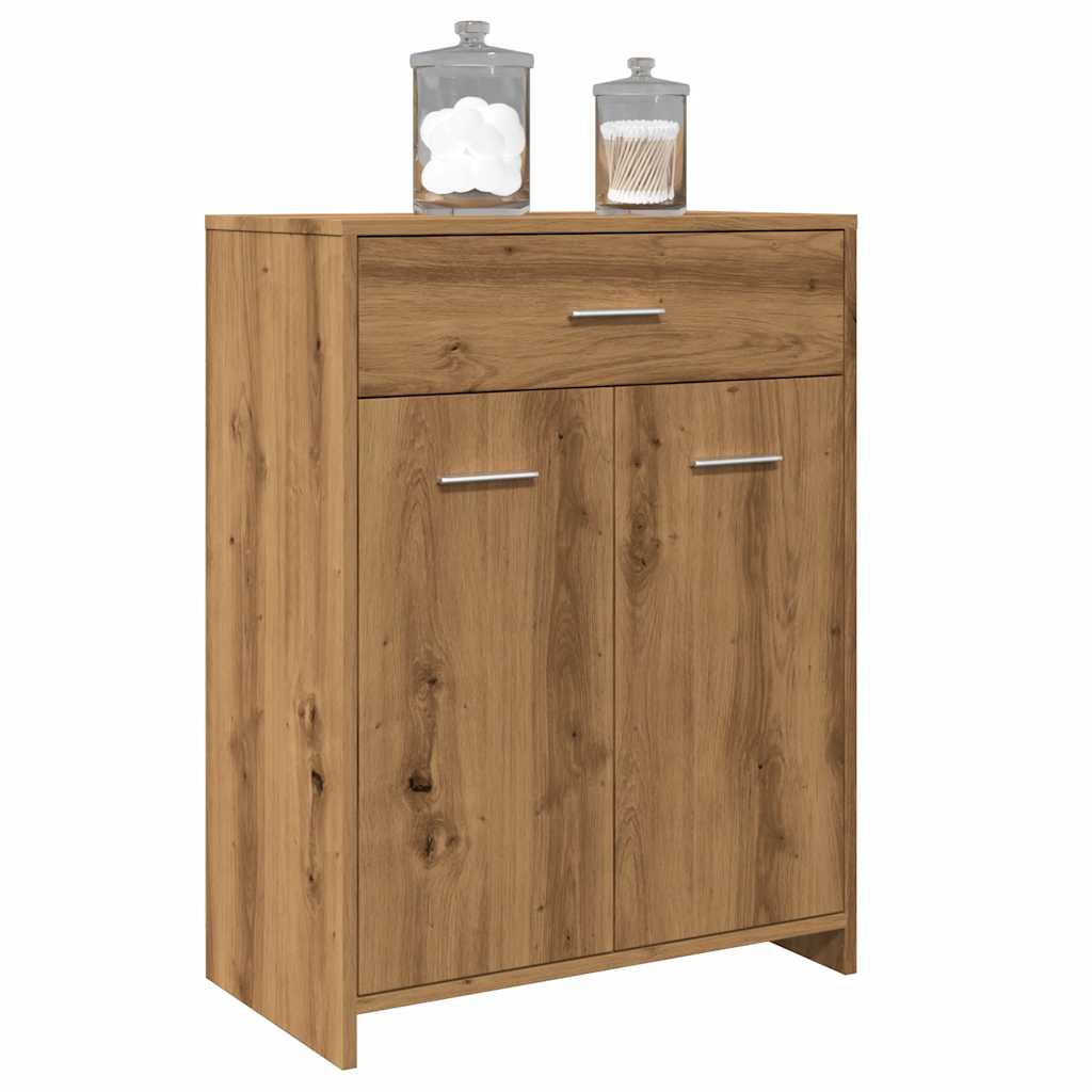 vidaXL Dulap pentru baie stejar artizanal, 60x33x80 cm, lemn prelucrat vidaXL Dulap pentru baie stejar artizanal, 60x33x80 cm, lemn prelucrat