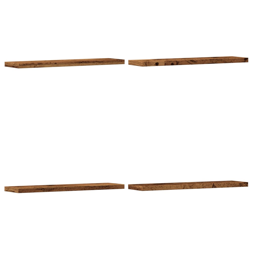 vidaXL Rafturi perete 4 buc., lemn vechi, 40x10x1,5 cm, lemn prelucrat vidaXL Rafturi perete 4 buc., lemn vechi, 40x10x1,5 cm, lemn prelucrat