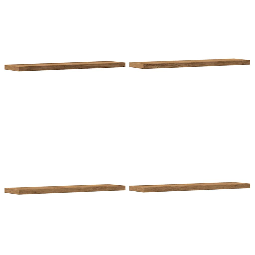 vidaXL Rafturi de perete, 4 buc., stejar artizanal, 40x10x1,5 cm, lemn vidaXL Rafturi de perete, 4 buc., stejar artizanal, 40x10x1,5 cm, lemn