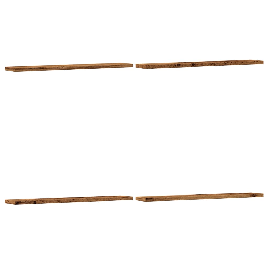 vidaXL Plăci bibliotecă, 4 buc. lemn vechi 60x10x1,5 cm lemn prelucrat vidaXL Plăci bibliotecă, 4 buc. lemn vechi 60x10x1,5 cm lemn prelucrat