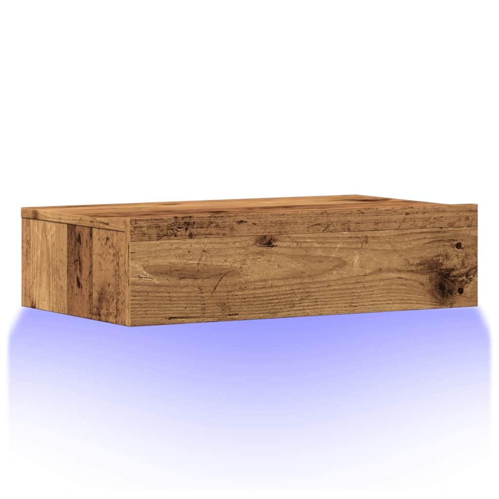 vidaXL Dulap TV cu lumini LED, lemn vechi, 60x35x15,5 cm vidaXL Dulap TV cu lumini LED, lemn vechi, 60x35x15,5 cm