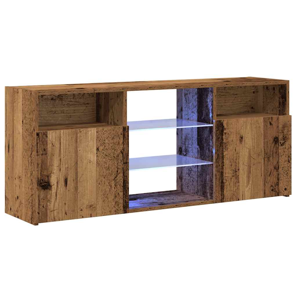 vidaXL Dulap TV cu lumini LED lemn vechi 120x30x50 cm lemn prelucrat vidaXL Dulap TV cu lumini LED lemn vechi 120x30x50 cm lemn prelucrat