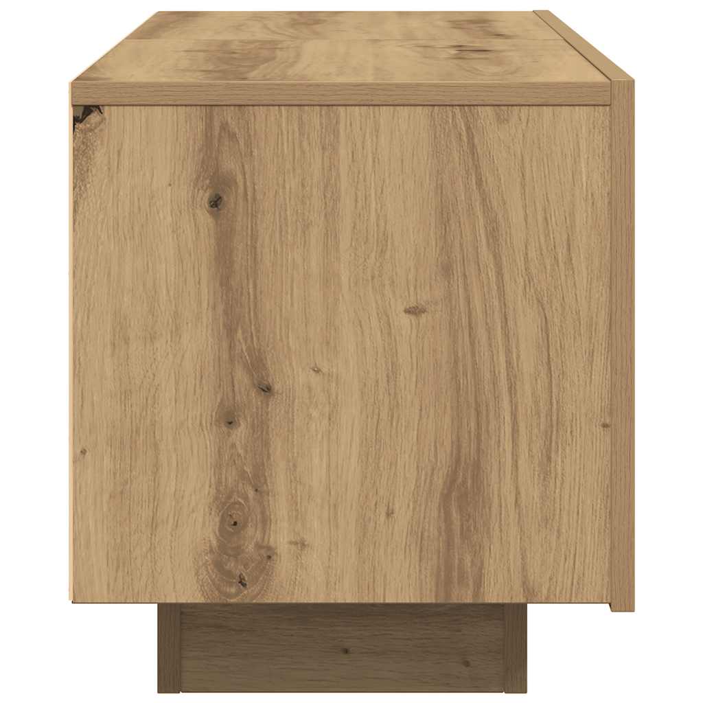 vidaXL Dulap TV, stejar artizanal, 100x35x40 cm, lemn prelucrat vidaXL Dulap TV, stejar artizanal, 100x35x40 cm, lemn prelucrat