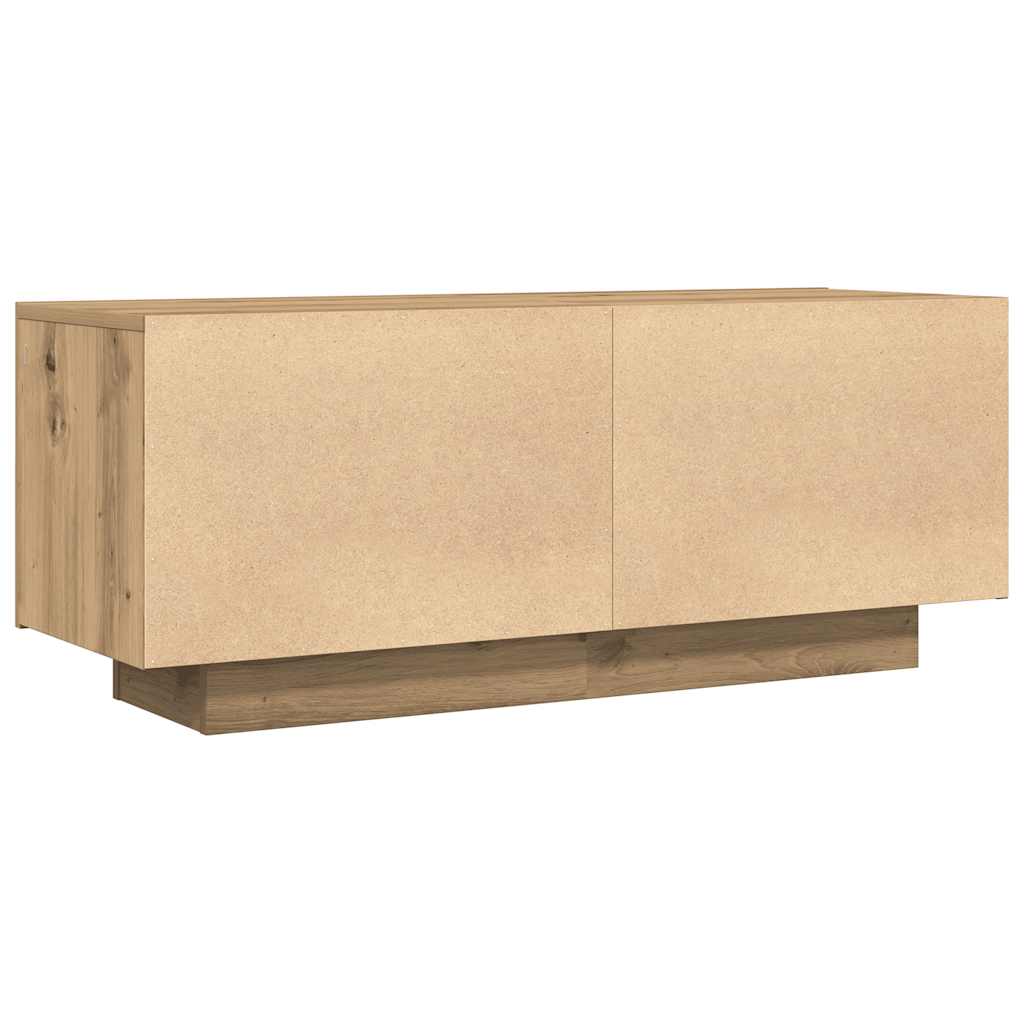 vidaXL Dulap TV, stejar artizanal, 100x35x40 cm, lemn prelucrat vidaXL Dulap TV, stejar artizanal, 100x35x40 cm, lemn prelucrat
