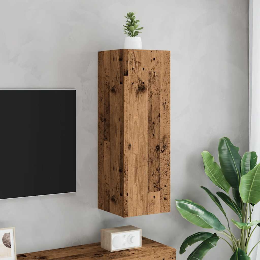 vidaXL Dulap TV, lemn vechi, 30,5x30x90 cm, lemn prelucrat