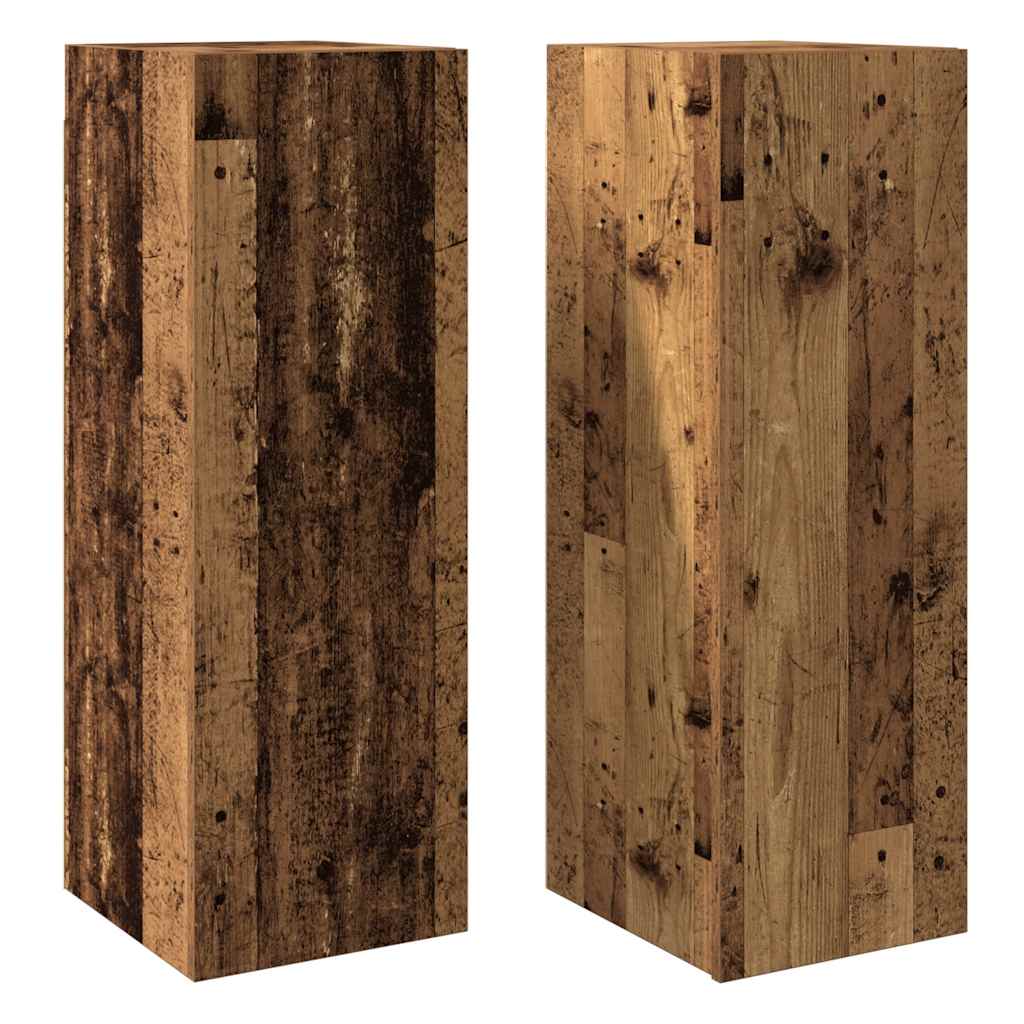 vidaXL Dulapuri TV, 2 buc., lemn vechi, 30,5x30x90 cm, lemn prelucrat