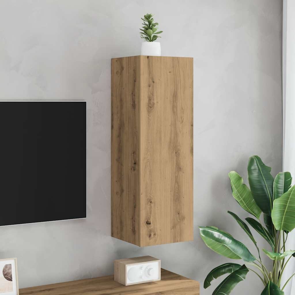 vidaXL Dulap TV, stejar artizanal, 30,5x30x90 cm, lemn prelucrat