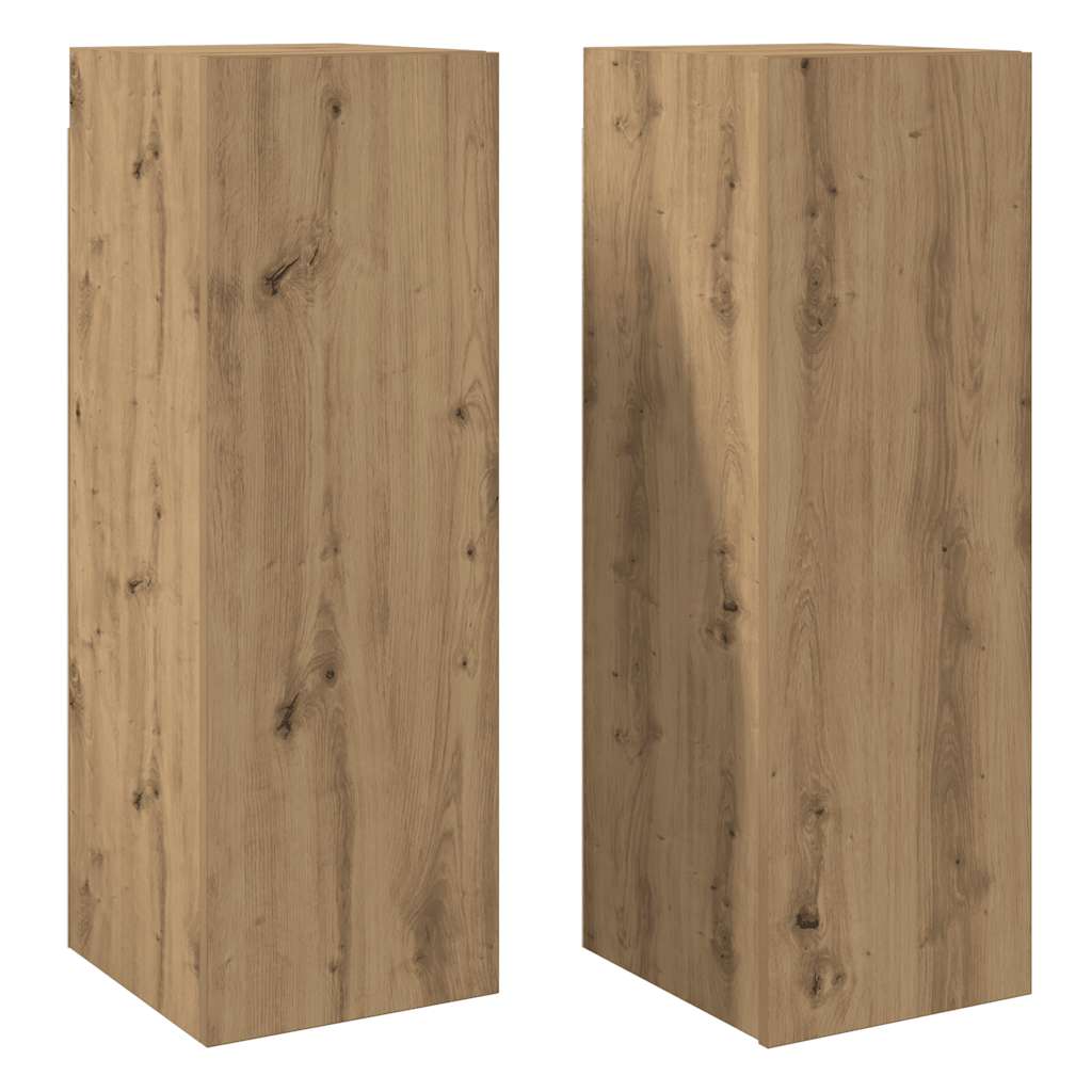 vidaXL Dulapuri TV 2 buc. stejar artizanal 30,5x30x90cm lemn prelucrat