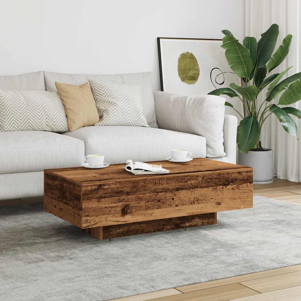 vidaXL Măsuță de cafea, lemn vechi, 100x49,5x31 cm, lemn prelucrat vidaXL Măsuță de cafea, lemn vechi, 100x49,5x31 cm, lemn prelucrat