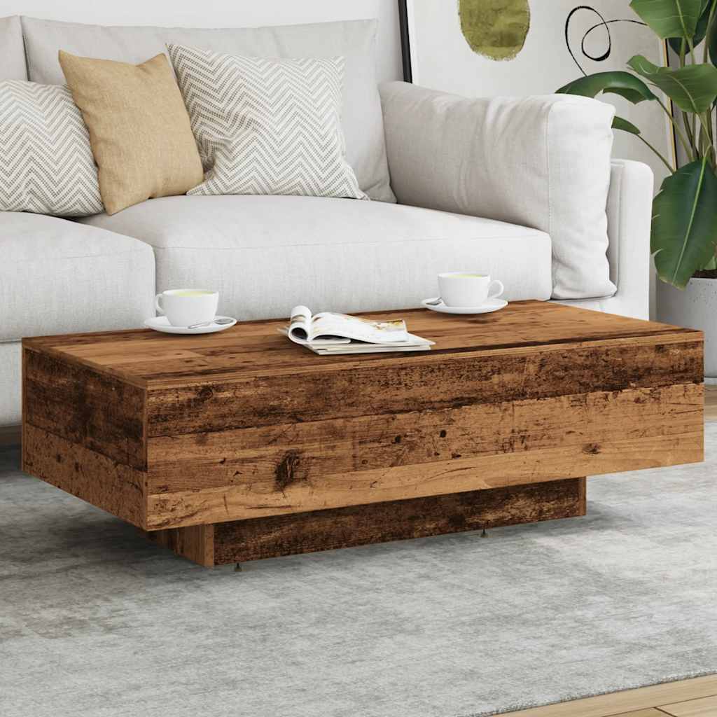 vidaXL Măsuță de cafea, lemn vechi, 100x49,5x31 cm, lemn prelucrat vidaXL Măsuță de cafea, lemn vechi, 100x49,5x31 cm, lemn prelucrat