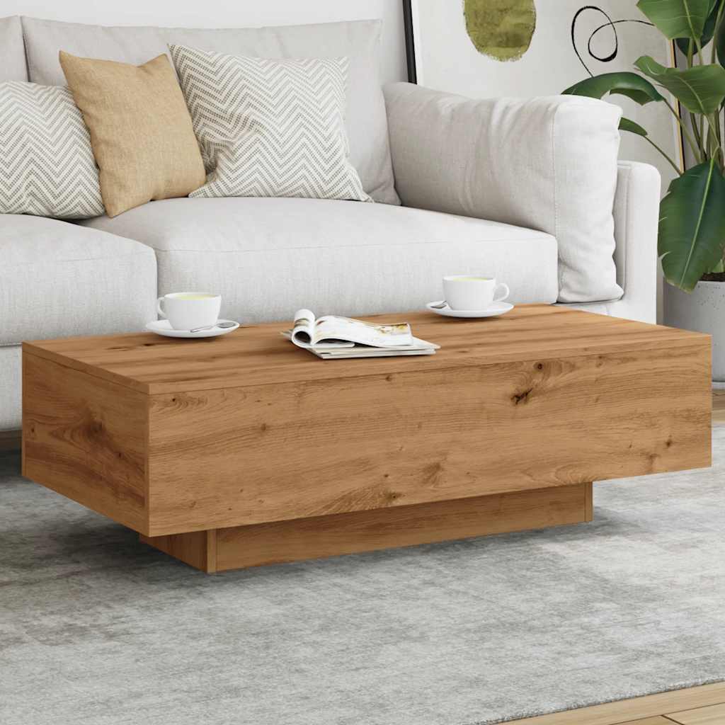 vidaXL Măsuță cafea, stejar artizanal, 100x49,5x31 cm, lemn prelucrat vidaXL Măsuță cafea, stejar artizanal, 100x49,5x31 cm, lemn prelucrat