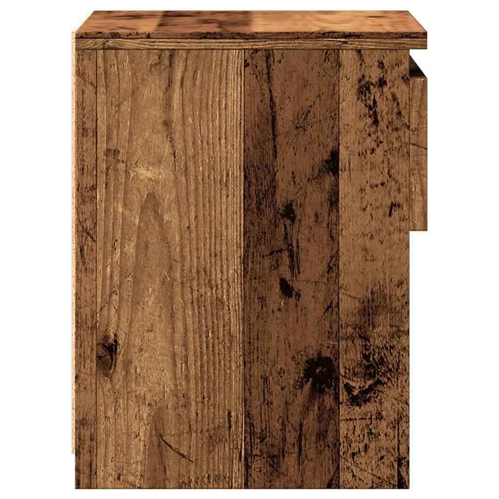 vidaXL Noptiere 2 buc. Lemn vechi 40x30x39 cm Lemn prelucrat