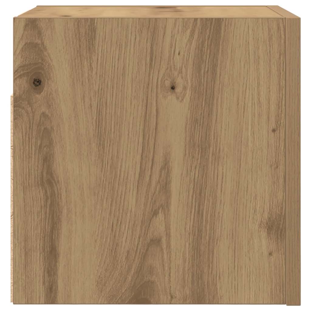 vidaXL Dulap TV montaj pe perete, stejar artizanal, 30,5x30x30 cm