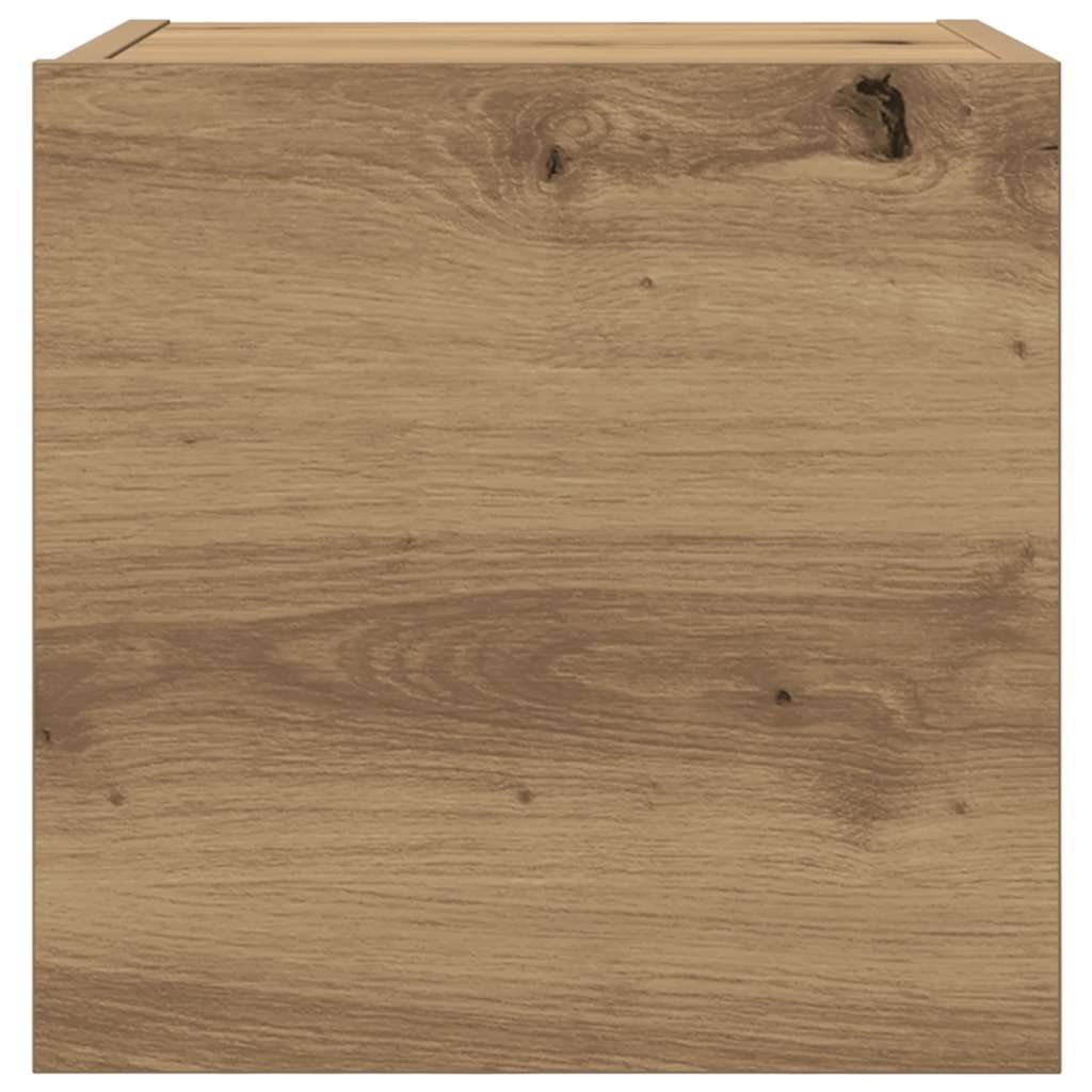 vidaXL Dulapuri TV montaj perete 2 buc. stejar artizanal 30,5x30x30 cm
