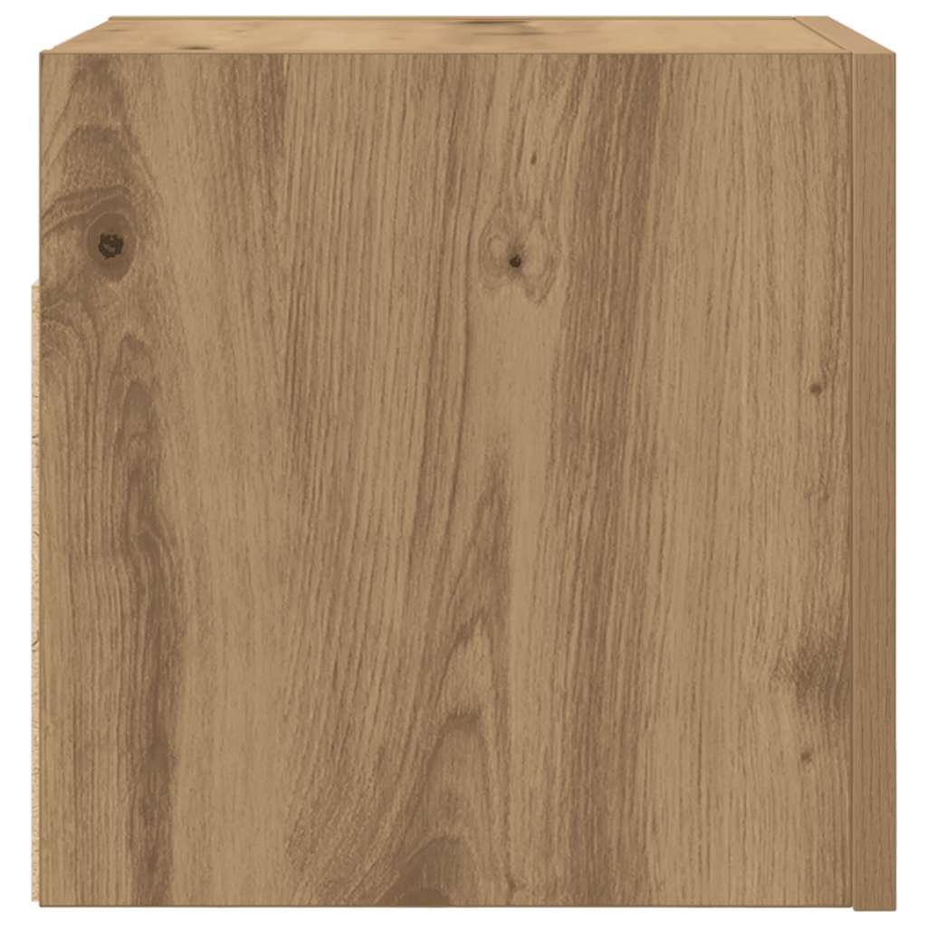 vidaXL Dulapuri TV montaj perete 2 buc. stejar artizanal 30,5x30x30 cm