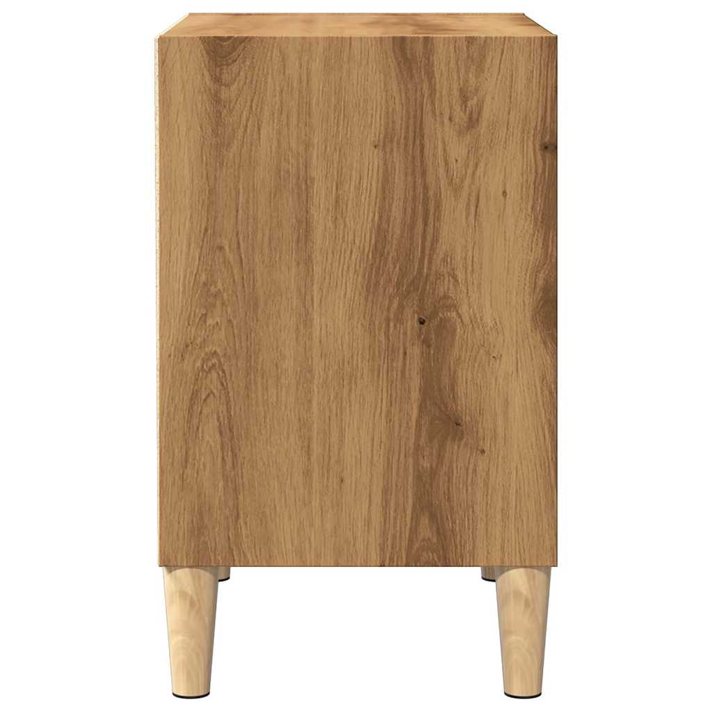 vidaXL Noptiera Stejar artizanal 40x30x50 cm Lemn prelucrat