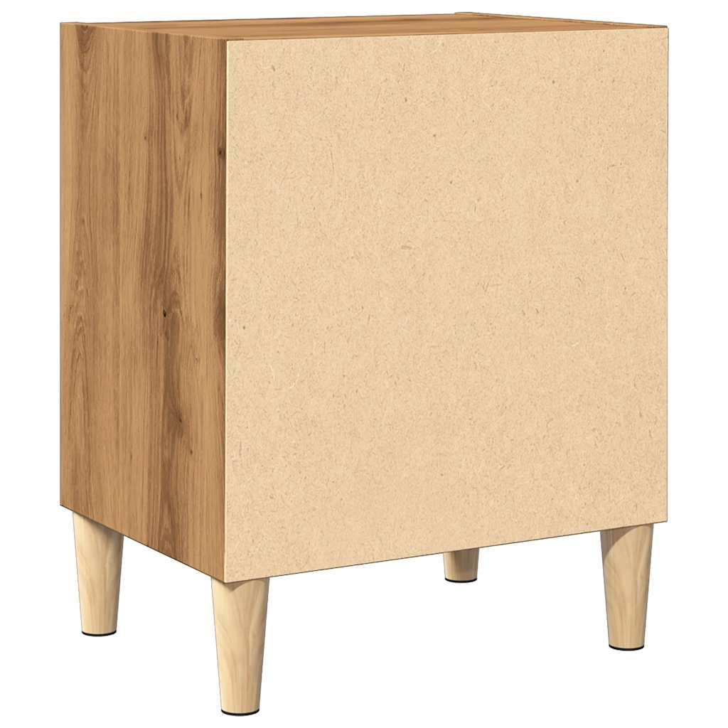 vidaXL Noptiera Stejar artizanal 40x30x50 cm Lemn prelucrat