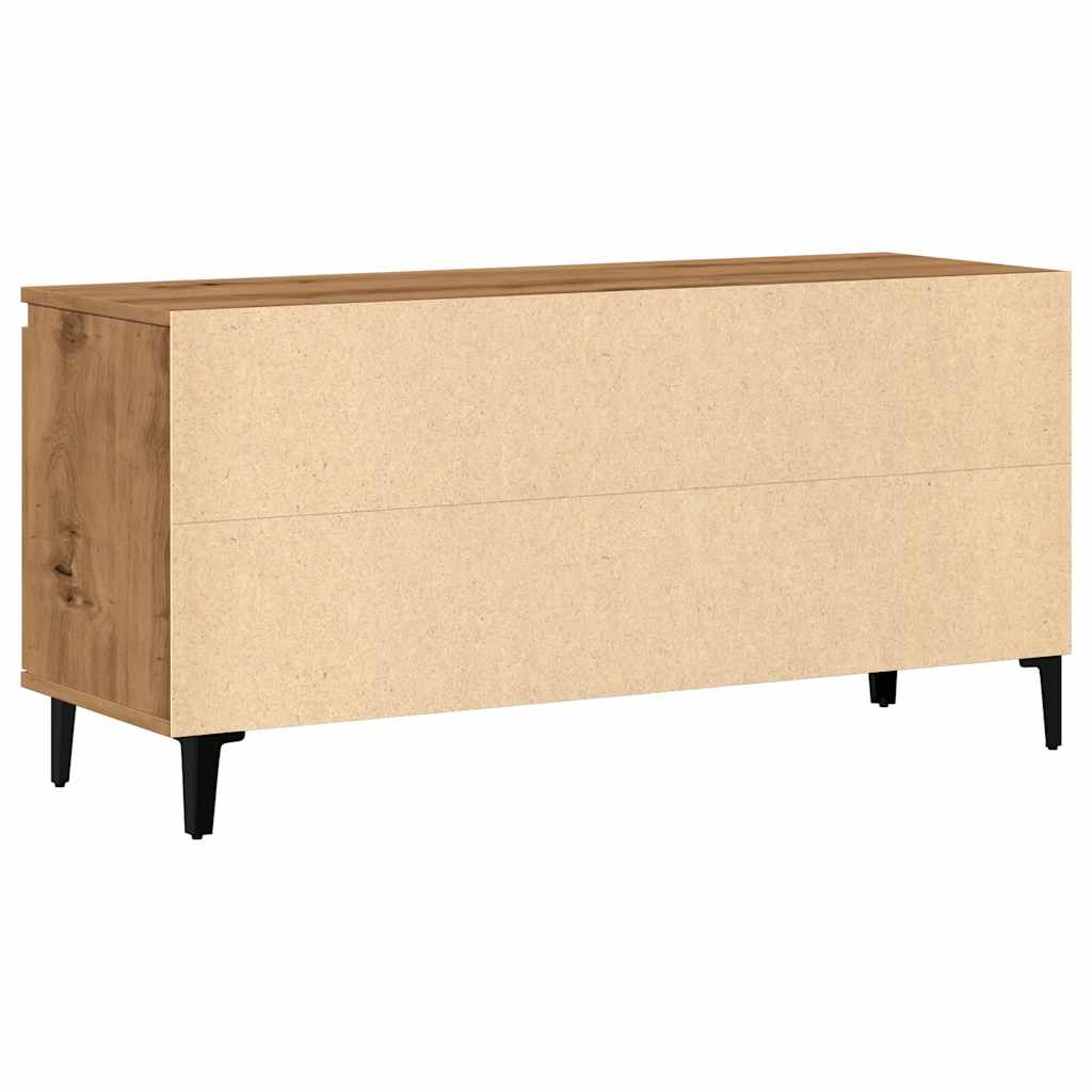 vidaXL Comodă TV, stejar artizanal, 102x35x50 cm, lemn prelucrat vidaXL Comodă TV, stejar artizanal, 102x35x50 cm, lemn prelucrat