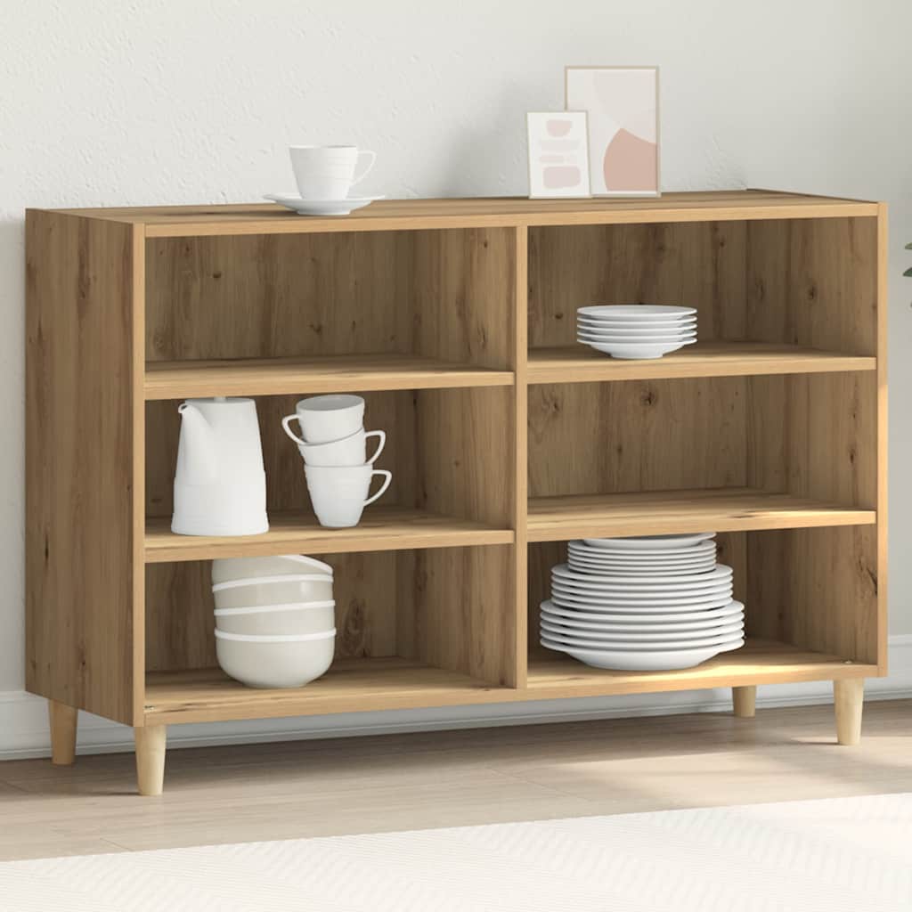 vidaXL Servantă, stejar artizanal, 103,5x35x70 cm, lemn prelucrat vidaXL Servantă, stejar artizanal, 103,5x35x70 cm, lemn prelucrat