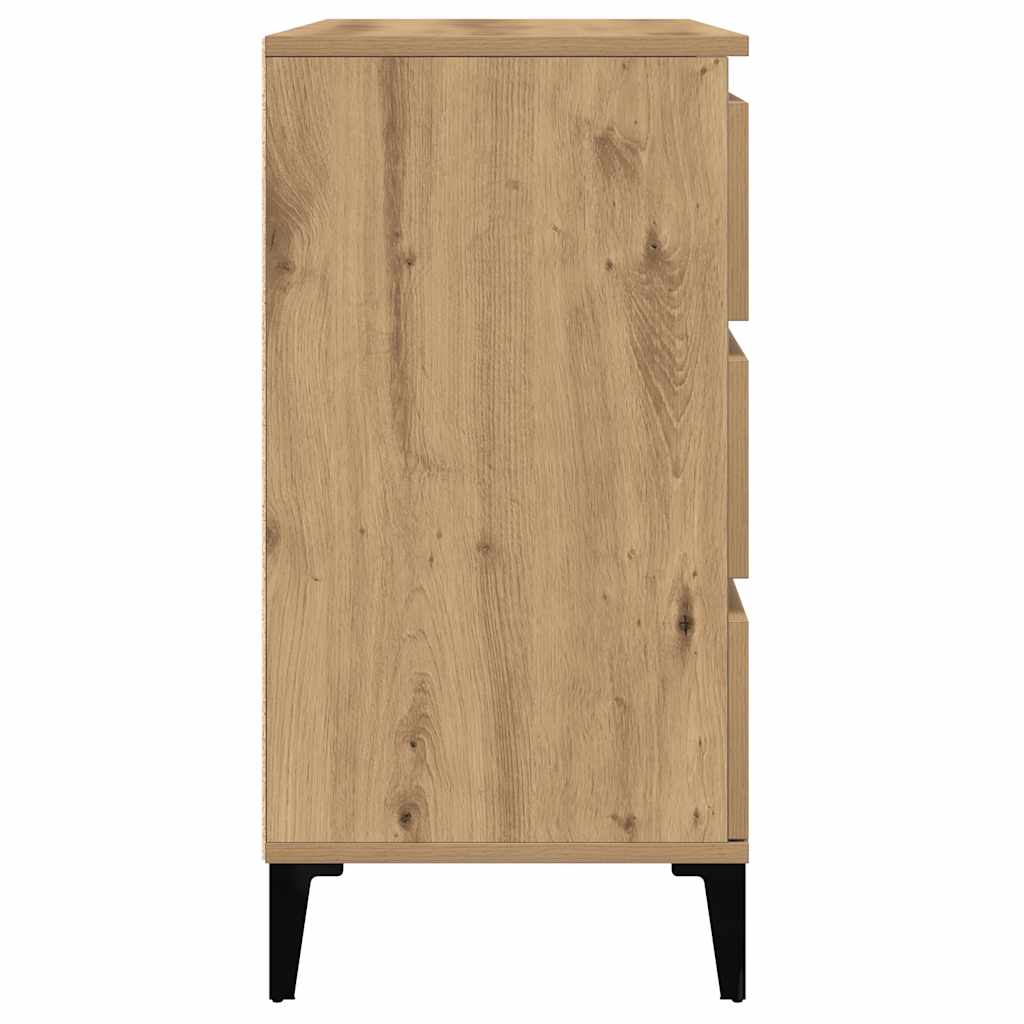 vidaXL Servantă, Stejar artizanal, 60x35x70 cm, lemn compozit