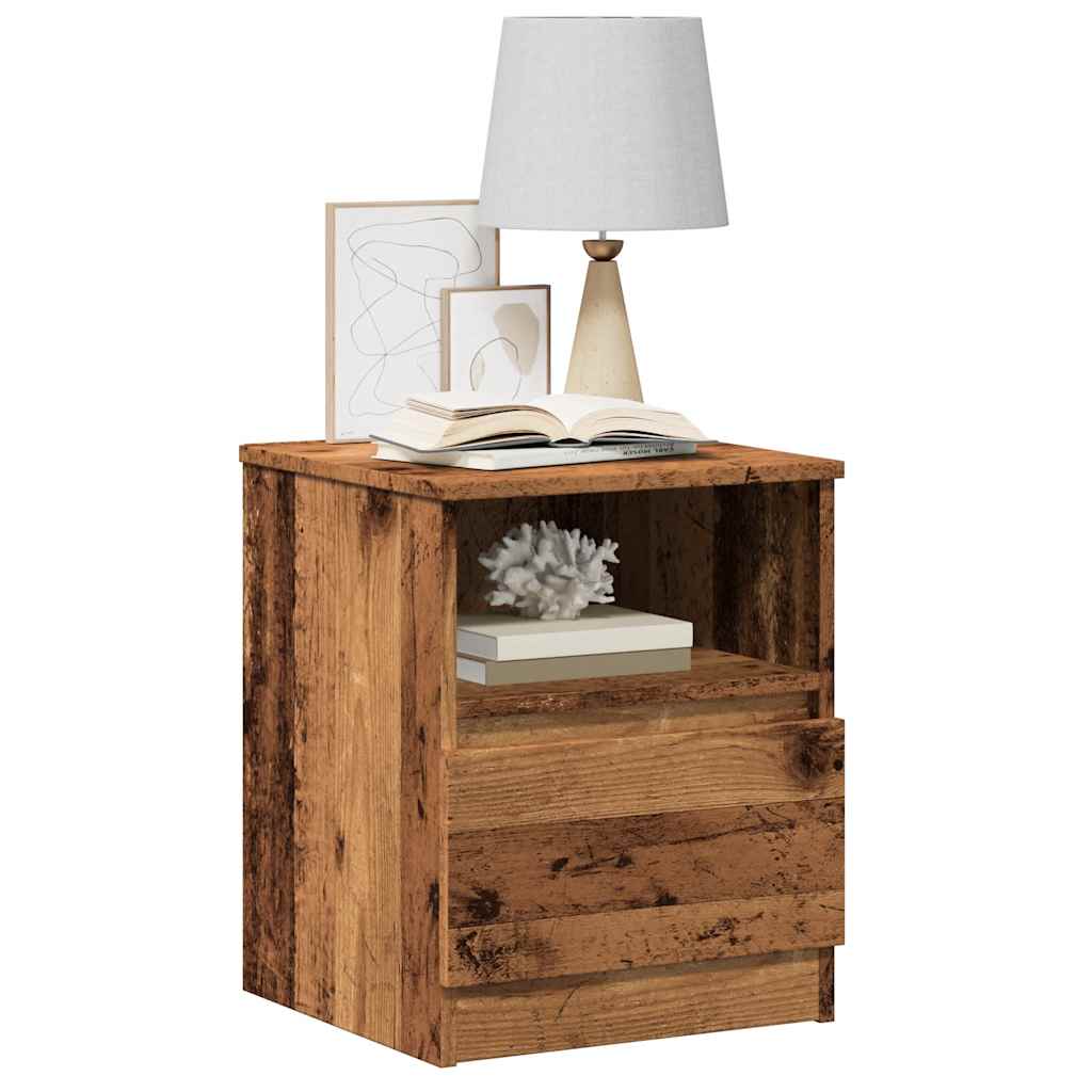 vidaXL Noptiere, 2 buc., lemn vechi, 40x40x50 cm, lemn prelucrat vidaXL Noptiere, 2 buc., lemn vechi, 40x40x50 cm, lemn prelucrat