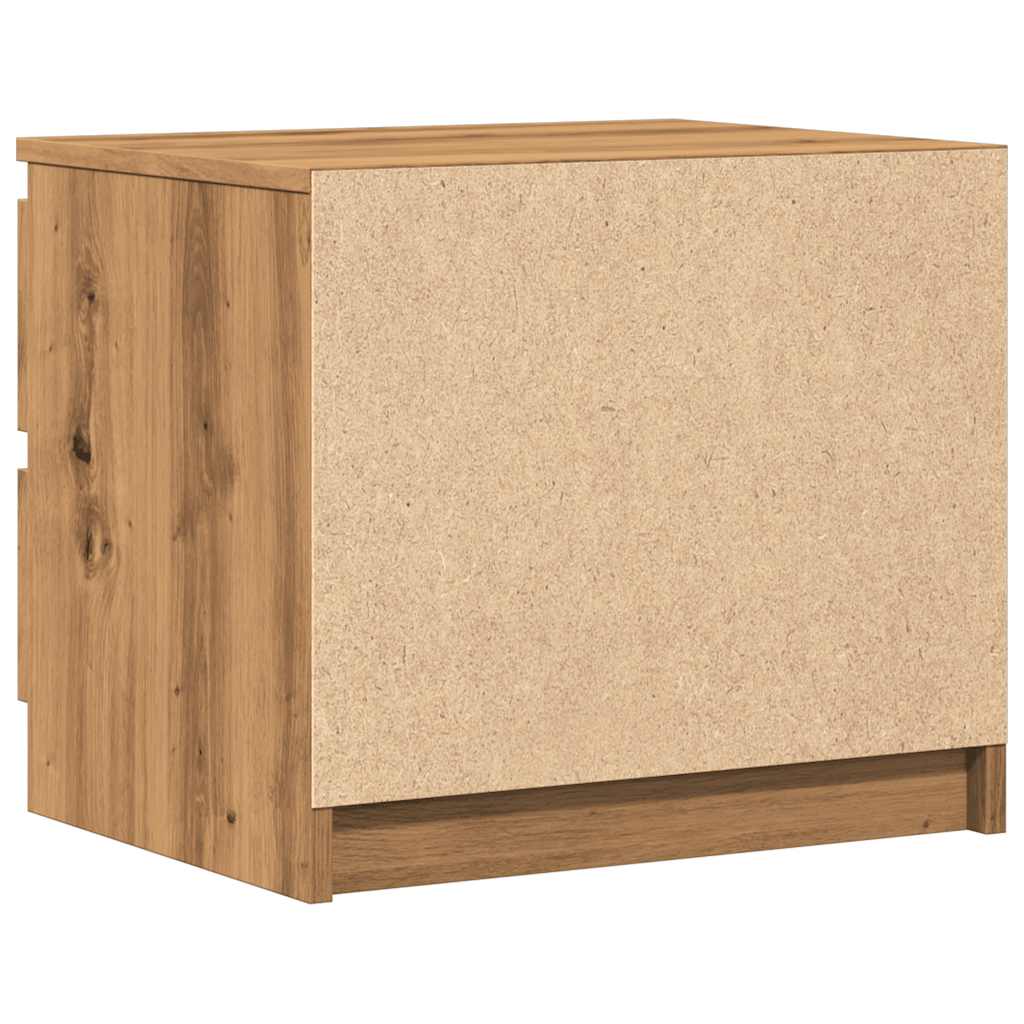 vidaXL Noptieră, stejar artizanal, 50x40x43.5 cm, lemn prelucrat