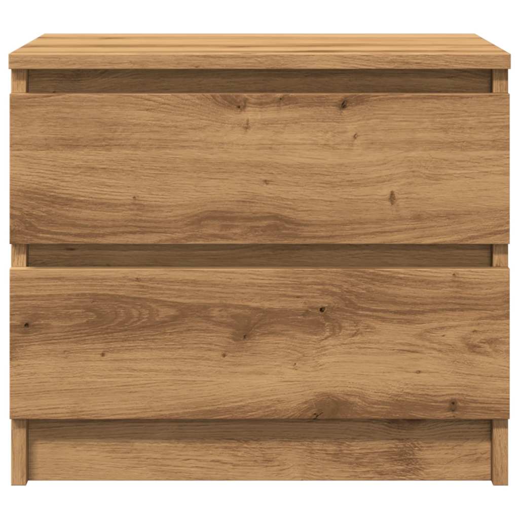 vidaXL Noptiere 2 buc. stejar artizanal, 50x40x43.5 cm, lemn prelucrat