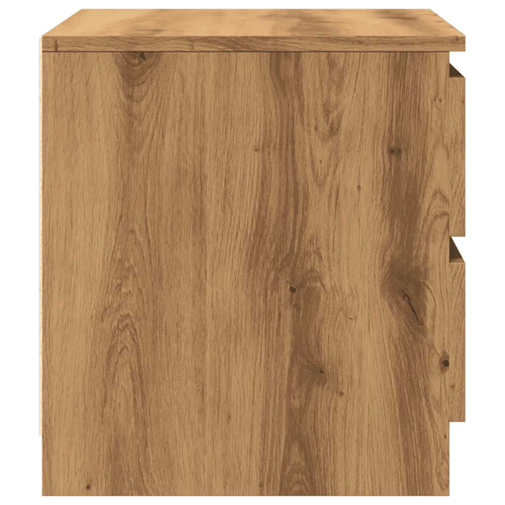 vidaXL Noptiere 2 buc. stejar artizanal, 50x40x43.5 cm, lemn prelucrat