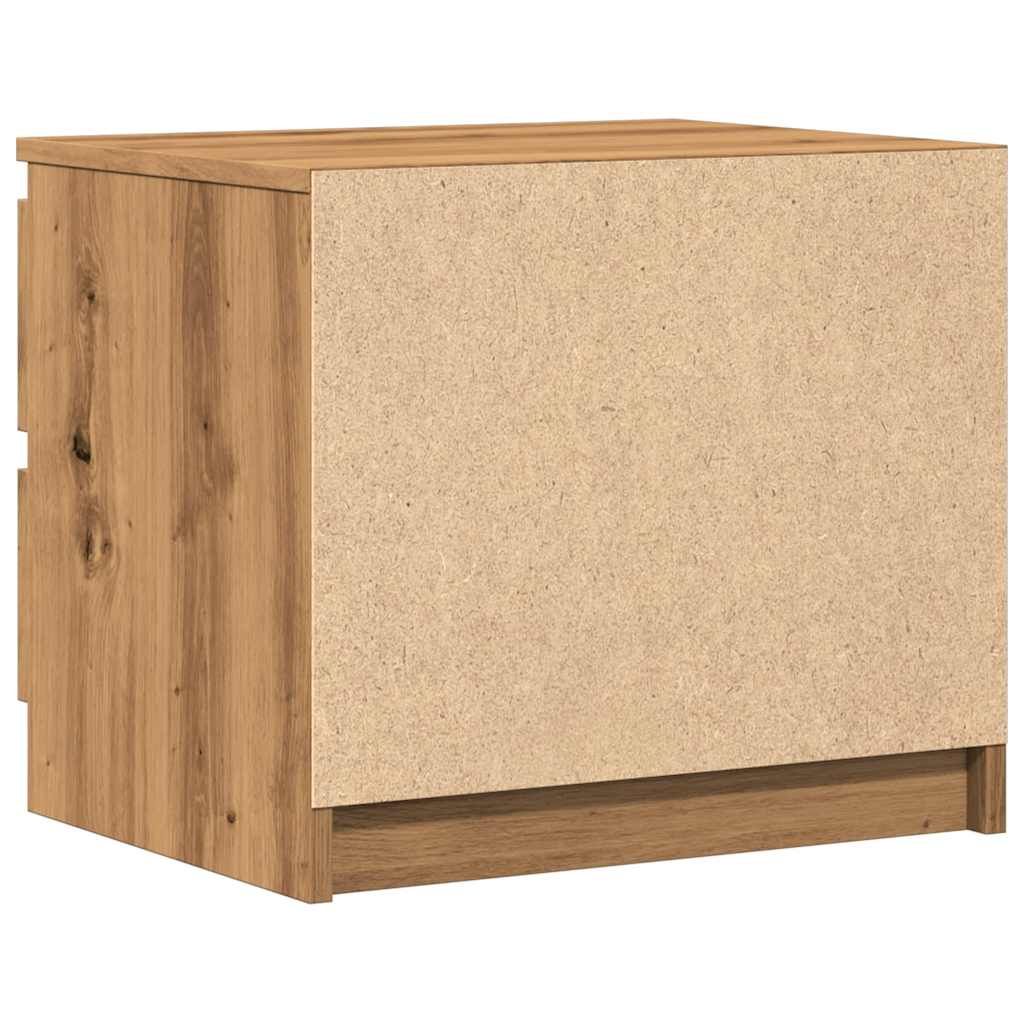 vidaXL Noptiere 2 buc. stejar artizanal, 50x40x43.5 cm, lemn prelucrat